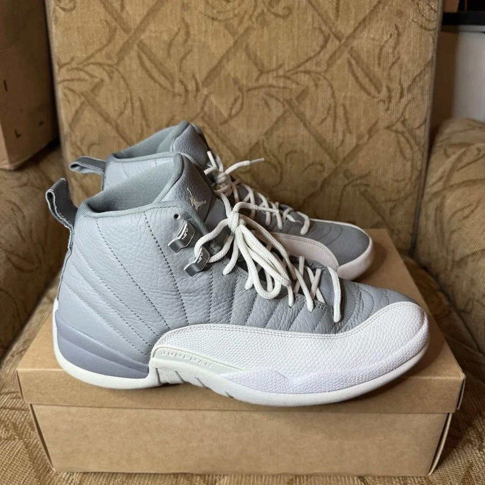 Jordan Air Jordan 12 Retro Stealth Cool Grey White CT8013-015 Men's size 10